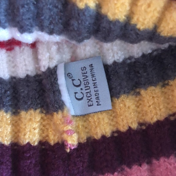 C.C Colorful Knit Beanie - Picture 2 of 3
